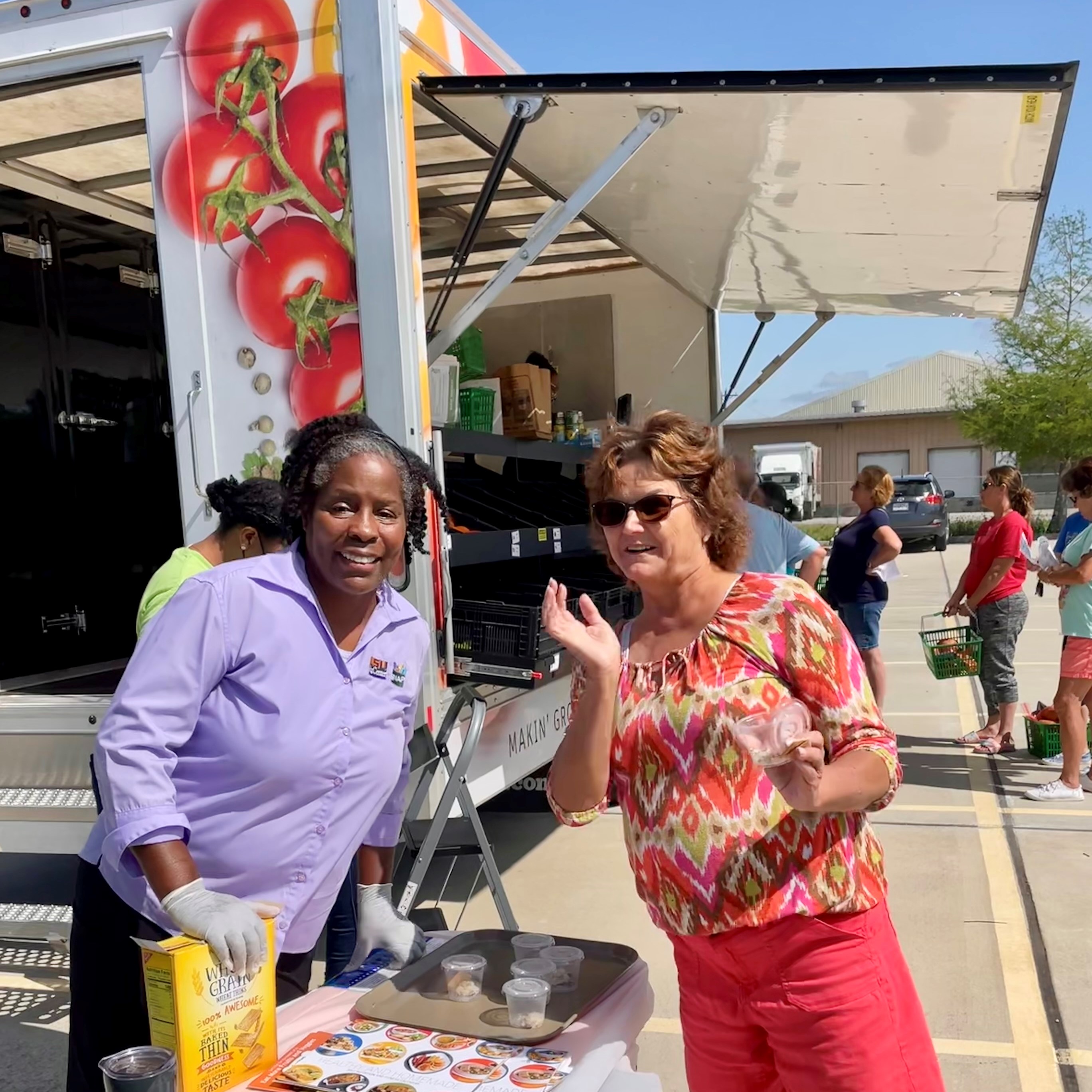Nutrition Educator with participant 